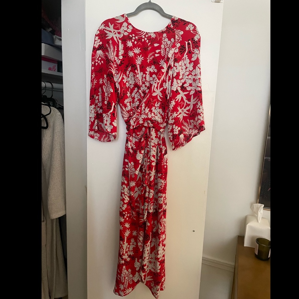 Beautiful TopShop Red Printed Dress